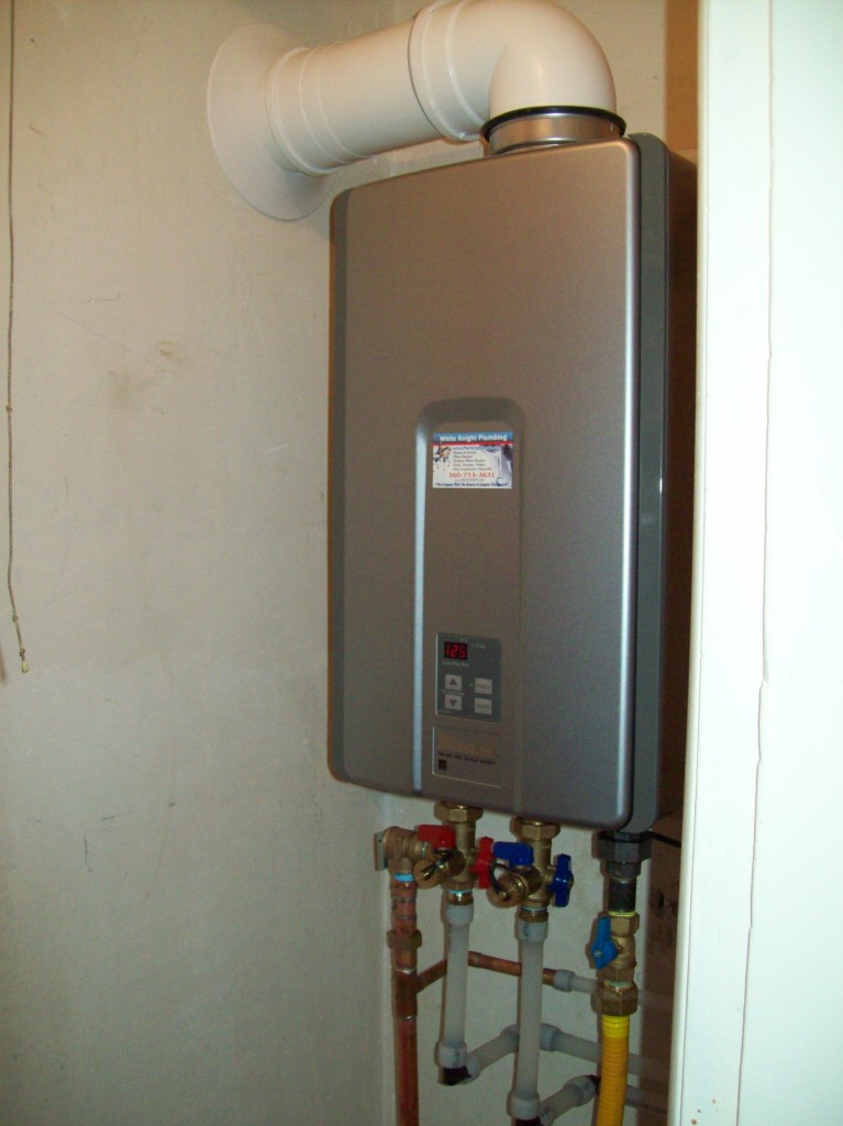 Tankless Water Heater Install Photos White Knight Plumbing