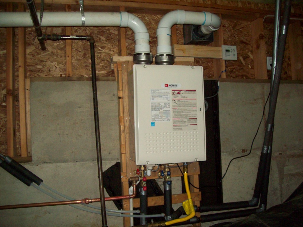 Noritz NRC111 Tankless Install In Crawl Space White Knight Plumbing